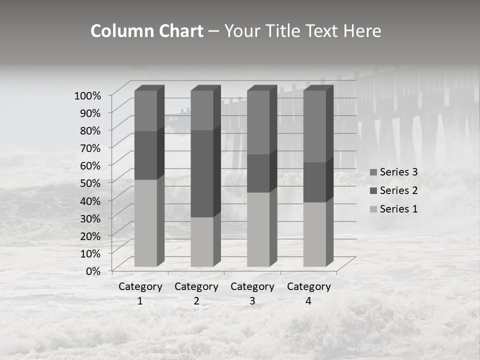 Photo Taken Amid Sea Spray And Crashing Waves As Hurricane Ike's Outer Bands Impact The Florida Coast, September 2008. Almost Ruined My Camera Taking This Series. PowerPoint Template
