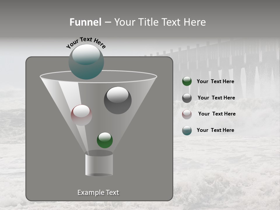 Photo Taken Amid Sea Spray And Crashing Waves As Hurricane Ike's Outer Bands Impact The Florida Coast, September 2008. Almost Ruined My Camera Taking This Series. PowerPoint Template