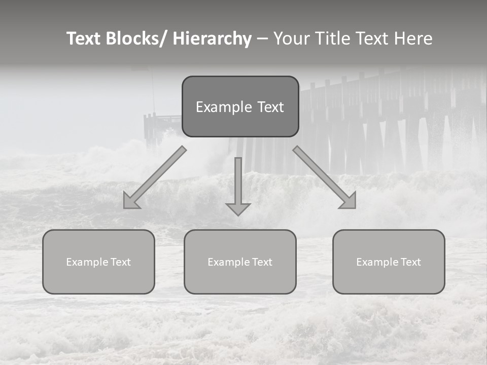 Photo Taken Amid Sea Spray And Crashing Waves As Hurricane Ike's Outer Bands Impact The Florida Coast, September 2008. Almost Ruined My Camera Taking This Series. PowerPoint Template