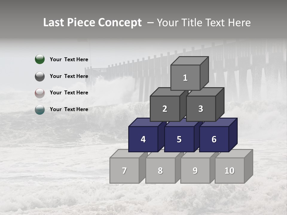 Photo Taken Amid Sea Spray And Crashing Waves As Hurricane Ike's Outer Bands Impact The Florida Coast, September 2008. Almost Ruined My Camera Taking This Series. PowerPoint Template