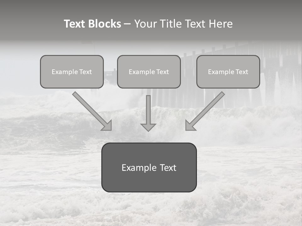 Photo Taken Amid Sea Spray And Crashing Waves As Hurricane Ike's Outer Bands Impact The Florida Coast, September 2008. Almost Ruined My Camera Taking This Series. PowerPoint Template