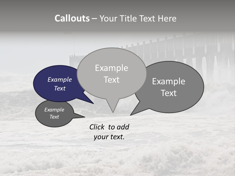 Photo Taken Amid Sea Spray And Crashing Waves As Hurricane Ike's Outer Bands Impact The Florida Coast, September 2008. Almost Ruined My Camera Taking This Series. PowerPoint Template