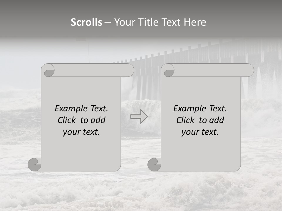 Photo Taken Amid Sea Spray And Crashing Waves As Hurricane Ike's Outer Bands Impact The Florida Coast, September 2008. Almost Ruined My Camera Taking This Series. PowerPoint Template