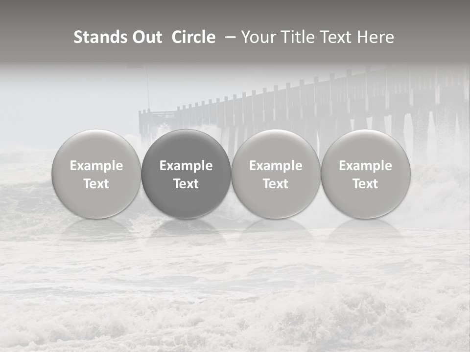 Photo Taken Amid Sea Spray And Crashing Waves As Hurricane Ike's Outer Bands Impact The Florida Coast, September 2008. Almost Ruined My Camera Taking This Series. PowerPoint Template