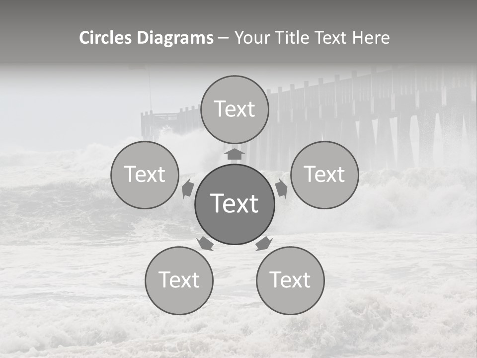 Photo Taken Amid Sea Spray And Crashing Waves As Hurricane Ike's Outer Bands Impact The Florida Coast, September 2008. Almost Ruined My Camera Taking This Series. PowerPoint Template