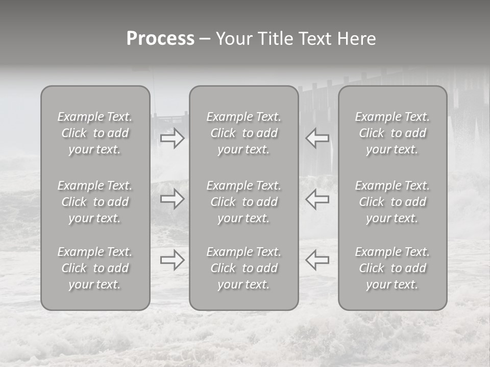 Photo Taken Amid Sea Spray And Crashing Waves As Hurricane Ike's Outer Bands Impact The Florida Coast, September 2008. Almost Ruined My Camera Taking This Series. PowerPoint Template