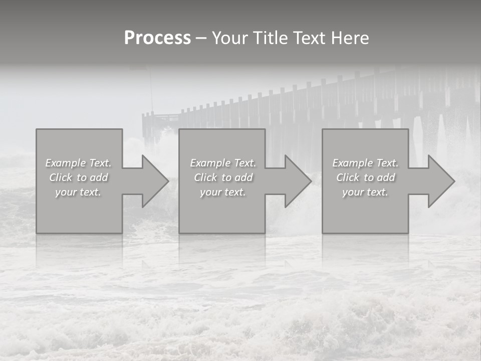 Photo Taken Amid Sea Spray And Crashing Waves As Hurricane Ike's Outer Bands Impact The Florida Coast, September 2008. Almost Ruined My Camera Taking This Series. PowerPoint Template