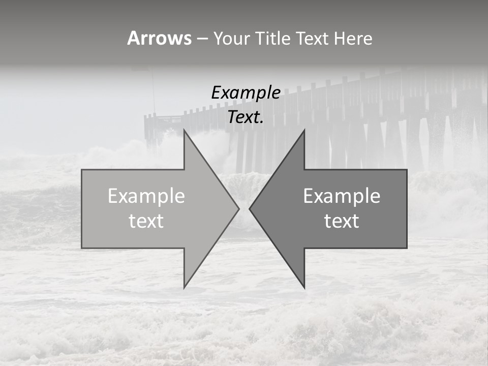Photo Taken Amid Sea Spray And Crashing Waves As Hurricane Ike's Outer Bands Impact The Florida Coast, September 2008. Almost Ruined My Camera Taking This Series. PowerPoint Template
