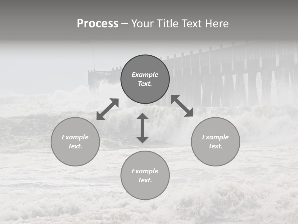Photo Taken Amid Sea Spray And Crashing Waves As Hurricane Ike's Outer Bands Impact The Florida Coast, September 2008. Almost Ruined My Camera Taking This Series. PowerPoint Template