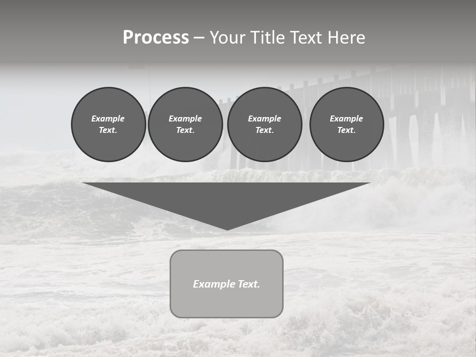 Photo Taken Amid Sea Spray And Crashing Waves As Hurricane Ike's Outer Bands Impact The Florida Coast, September 2008. Almost Ruined My Camera Taking This Series. PowerPoint Template