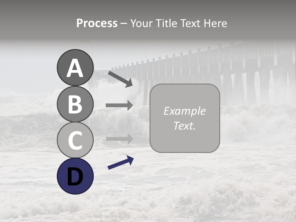 Photo Taken Amid Sea Spray And Crashing Waves As Hurricane Ike's Outer Bands Impact The Florida Coast, September 2008. Almost Ruined My Camera Taking This Series. PowerPoint Template