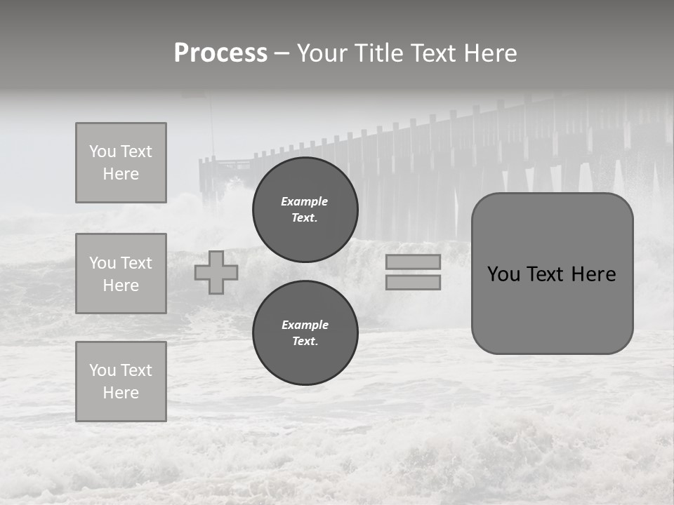 Photo Taken Amid Sea Spray And Crashing Waves As Hurricane Ike's Outer Bands Impact The Florida Coast, September 2008. Almost Ruined My Camera Taking This Series. PowerPoint Template
