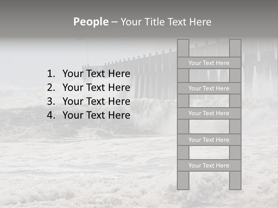 Photo Taken Amid Sea Spray And Crashing Waves As Hurricane Ike's Outer Bands Impact The Florida Coast, September 2008. Almost Ruined My Camera Taking This Series. PowerPoint Template