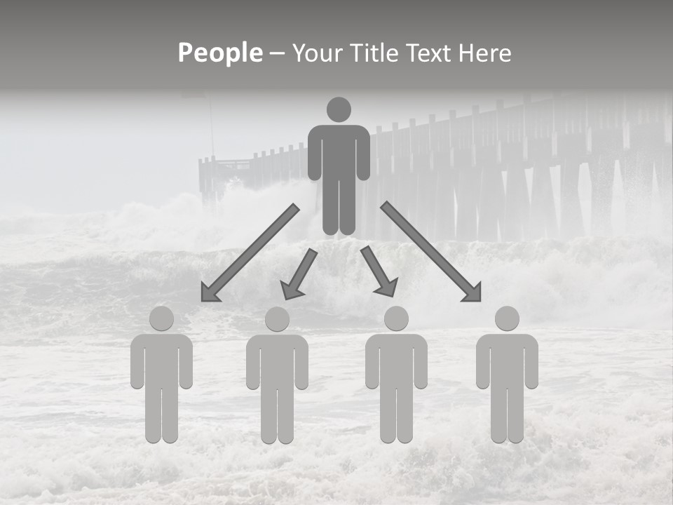 Photo Taken Amid Sea Spray And Crashing Waves As Hurricane Ike's Outer Bands Impact The Florida Coast, September 2008. Almost Ruined My Camera Taking This Series. PowerPoint Template