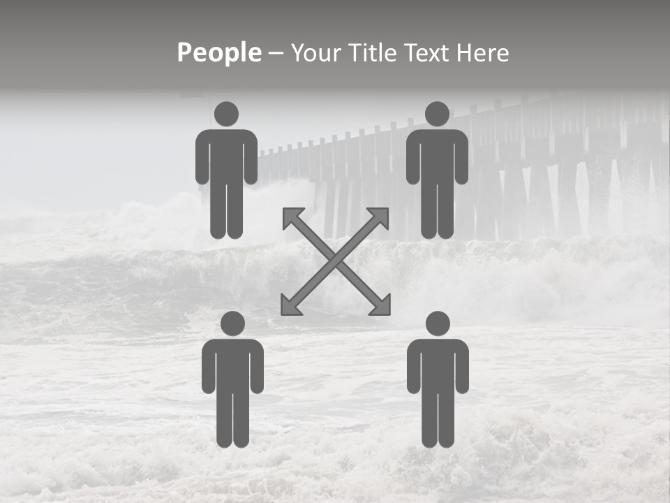 Photo Taken Amid Sea Spray And Crashing Waves As Hurricane Ike's Outer Bands Impact The Florida Coast, September 2008. Almost Ruined My Camera Taking This Series. PowerPoint Template