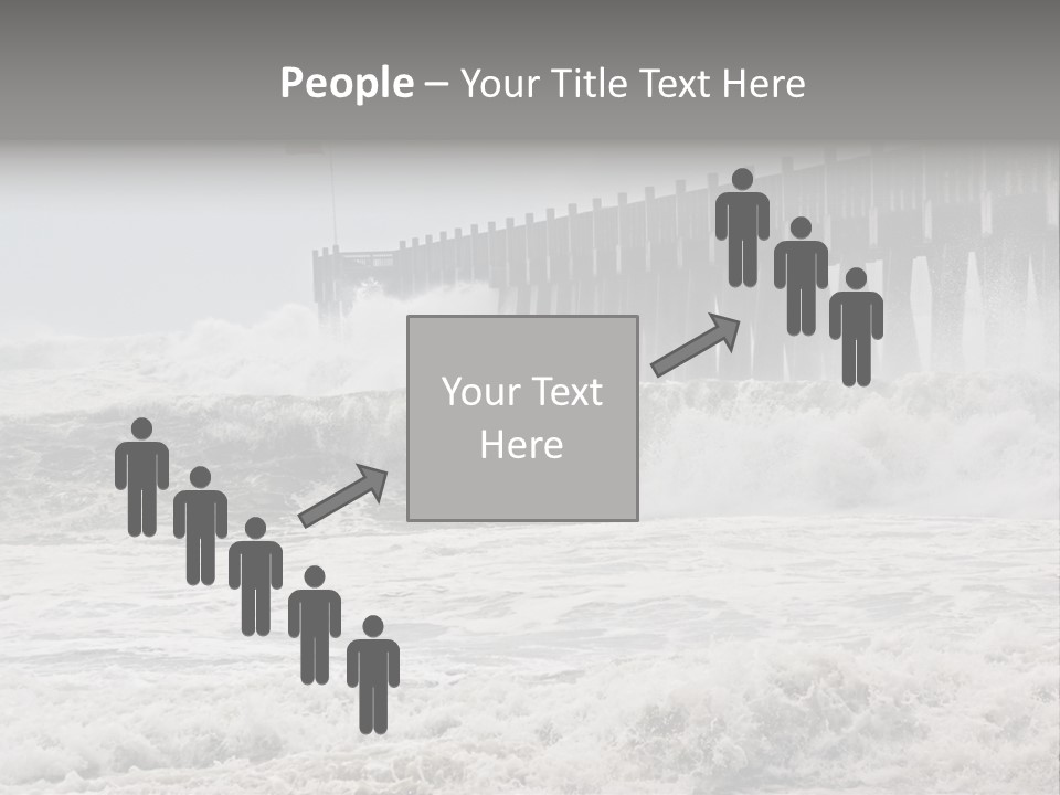 Photo Taken Amid Sea Spray And Crashing Waves As Hurricane Ike's Outer Bands Impact The Florida Coast, September 2008. Almost Ruined My Camera Taking This Series. PowerPoint Template