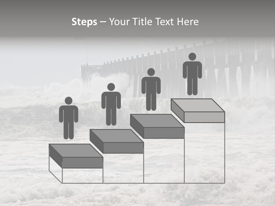 Photo Taken Amid Sea Spray And Crashing Waves As Hurricane Ike's Outer Bands Impact The Florida Coast, September 2008. Almost Ruined My Camera Taking This Series. PowerPoint Template