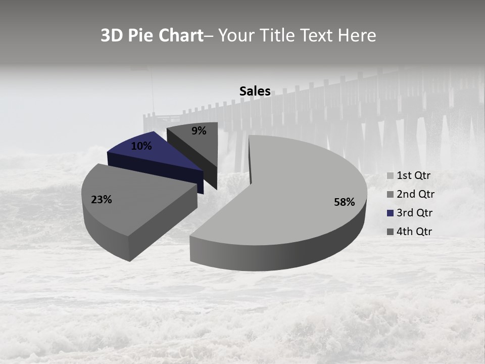 Photo Taken Amid Sea Spray And Crashing Waves As Hurricane Ike's Outer Bands Impact The Florida Coast, September 2008. Almost Ruined My Camera Taking This Series. PowerPoint Template