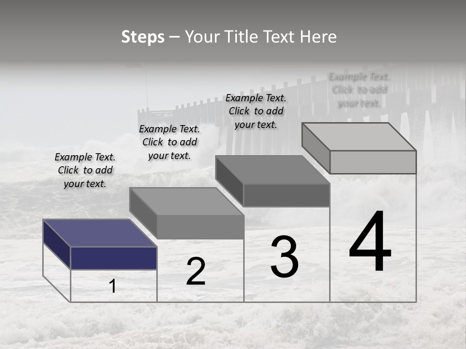 Photo Taken Amid Sea Spray And Crashing Waves As Hurricane Ike's Outer Bands Impact The Florida Coast, September 2008. Almost Ruined My Camera Taking This Series. PowerPoint Template