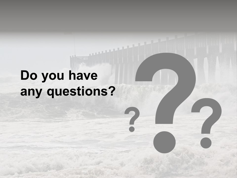 Photo Taken Amid Sea Spray And Crashing Waves As Hurricane Ike's Outer Bands Impact The Florida Coast, September 2008. Almost Ruined My Camera Taking This Series. PowerPoint Template