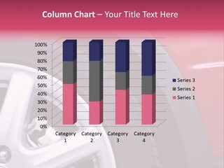 Red Car Wheel PowerPoint Template