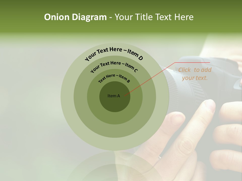 Photographer Shots With Slr Camera PowerPoint Template