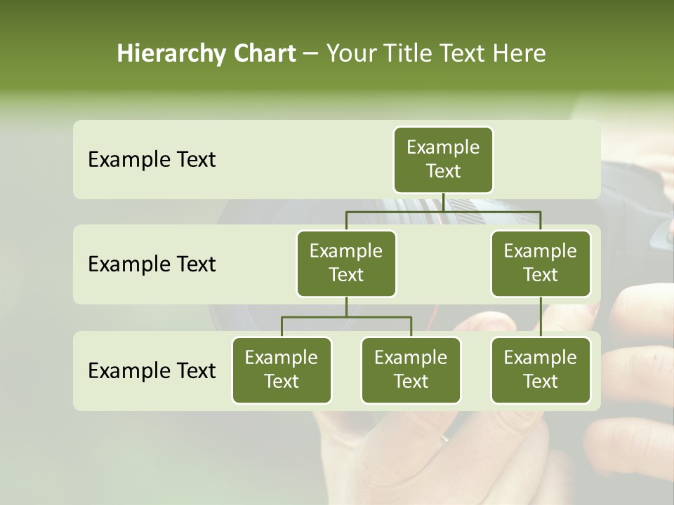 Photographer Shots With Slr Camera PowerPoint Template