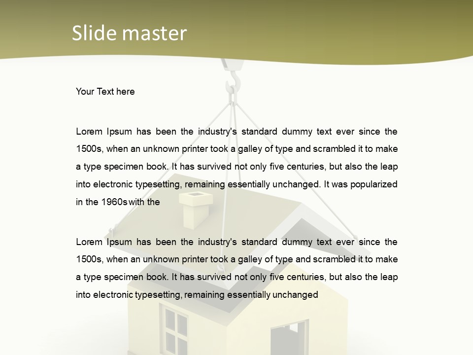 Building Of House PowerPoint Template