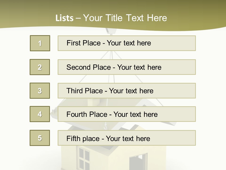 Building Of House PowerPoint Template