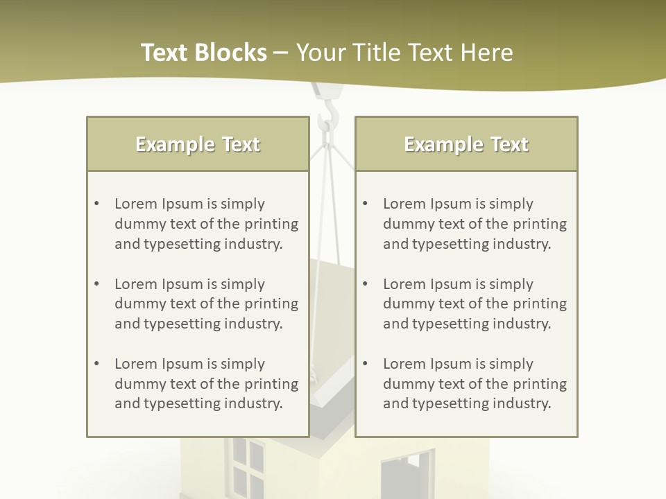 Building Of House PowerPoint Template