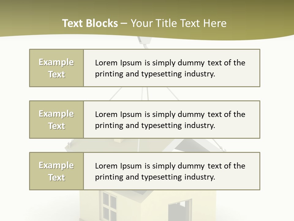 Building Of House PowerPoint Template
