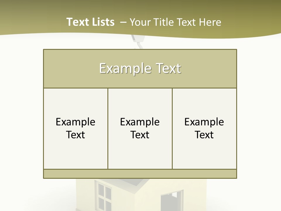 Building Of House PowerPoint Template