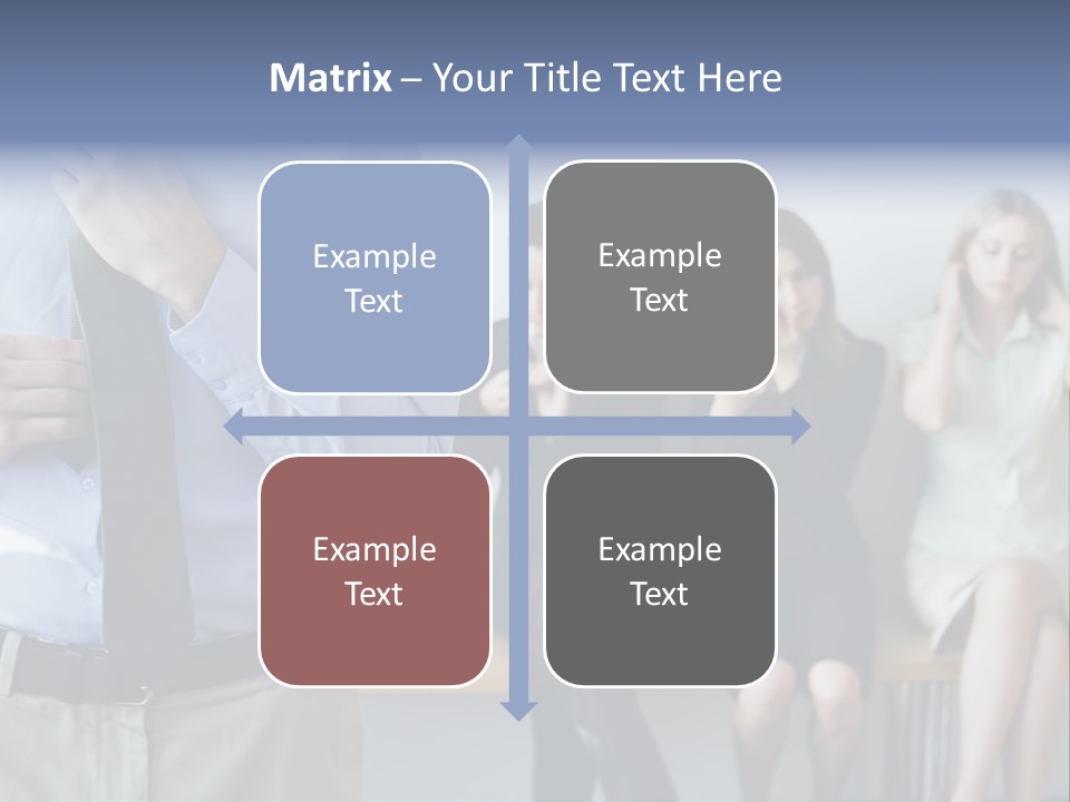 Professionals Preparing For Job Interview PowerPoint Template