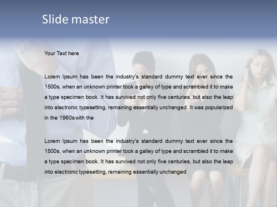 Professionals Preparing For Job Interview PowerPoint Template