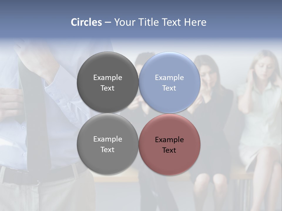 Professionals Preparing For Job Interview PowerPoint Template