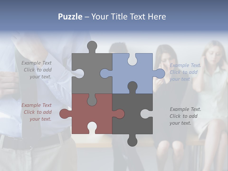 Professionals Preparing For Job Interview PowerPoint Template