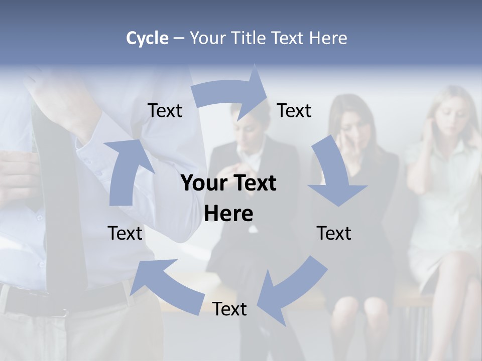Professionals Preparing For Job Interview PowerPoint Template