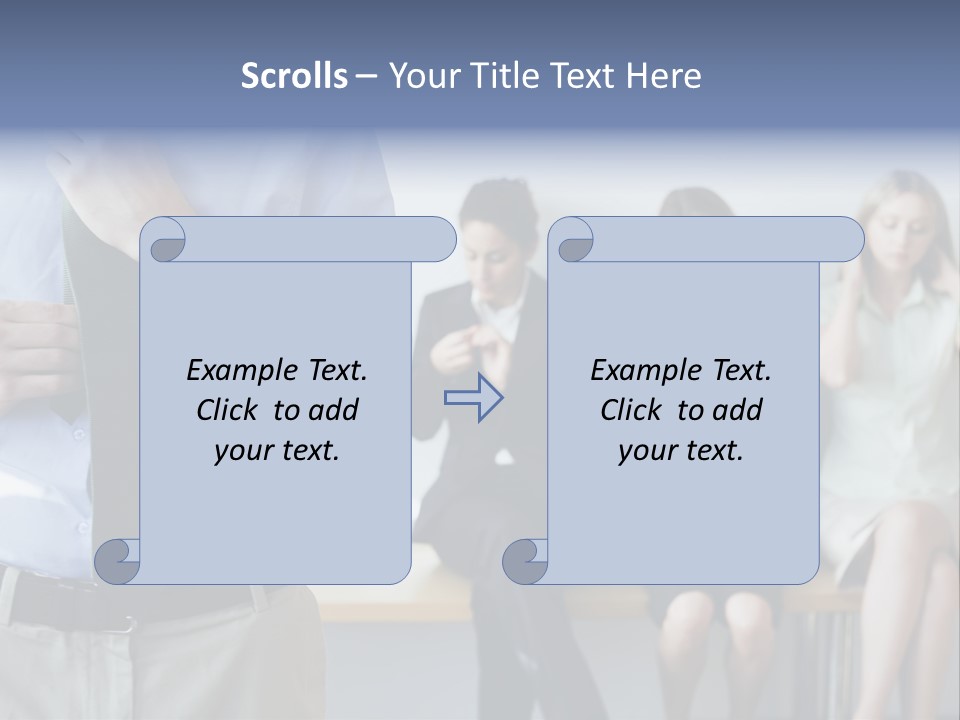Professionals Preparing For Job Interview PowerPoint Template