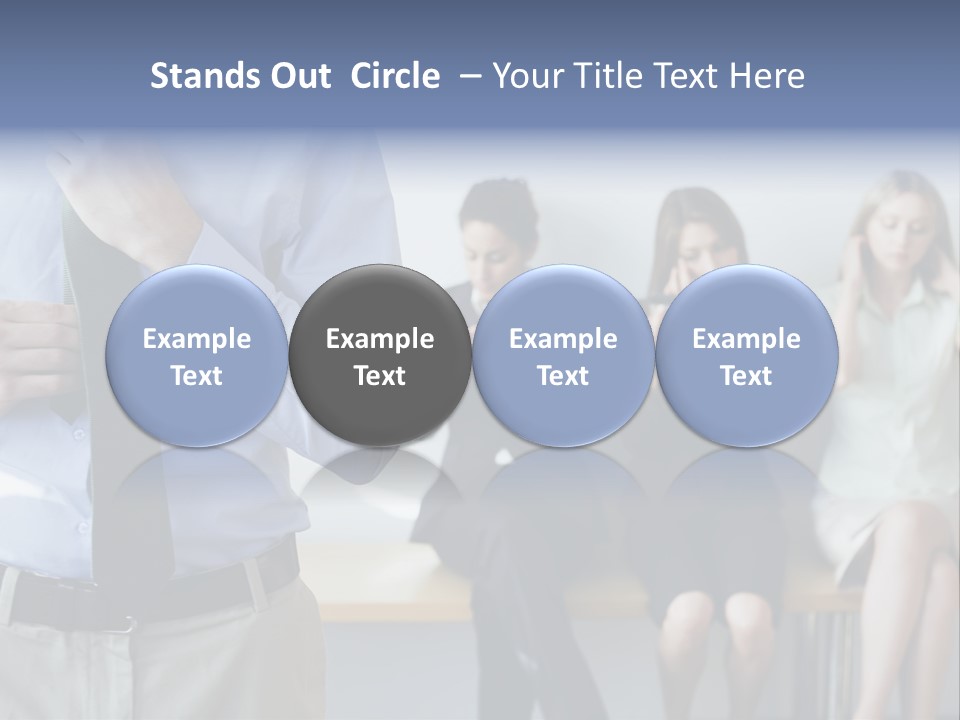 Professionals Preparing For Job Interview PowerPoint Template