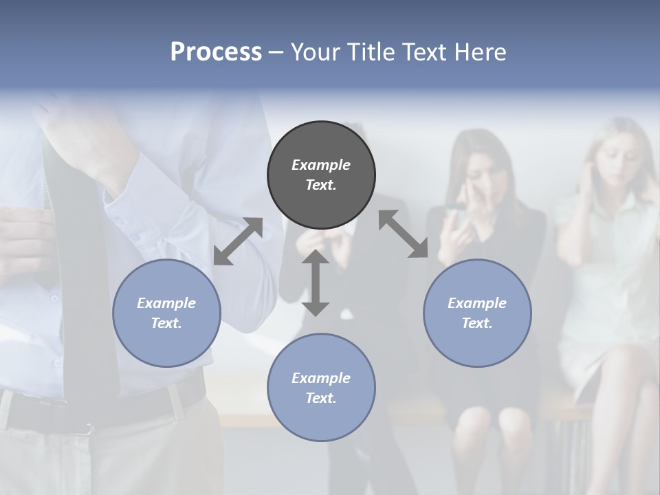 Professionals Preparing For Job Interview PowerPoint Template