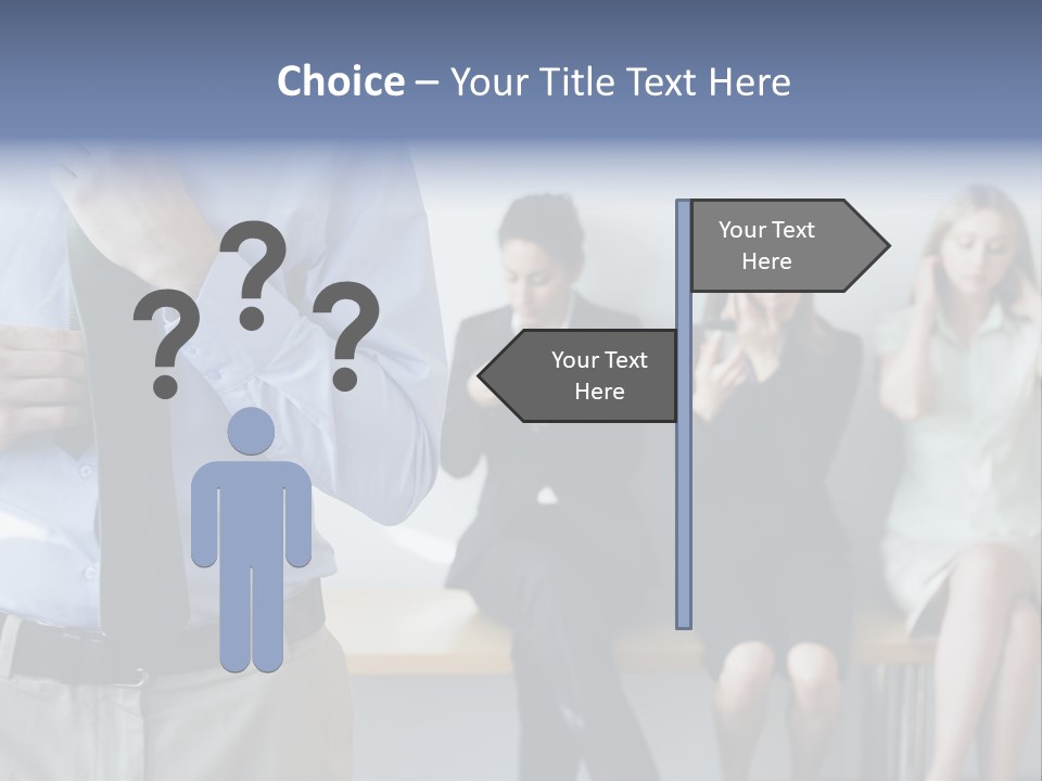 Professionals Preparing For Job Interview PowerPoint Template