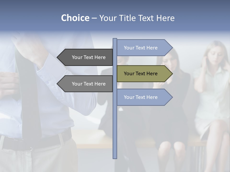 Professionals Preparing For Job Interview PowerPoint Template