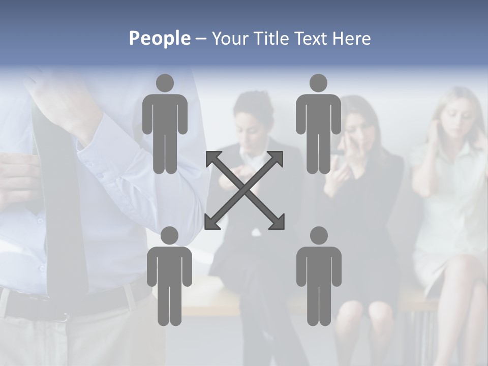 Professionals Preparing For Job Interview PowerPoint Template