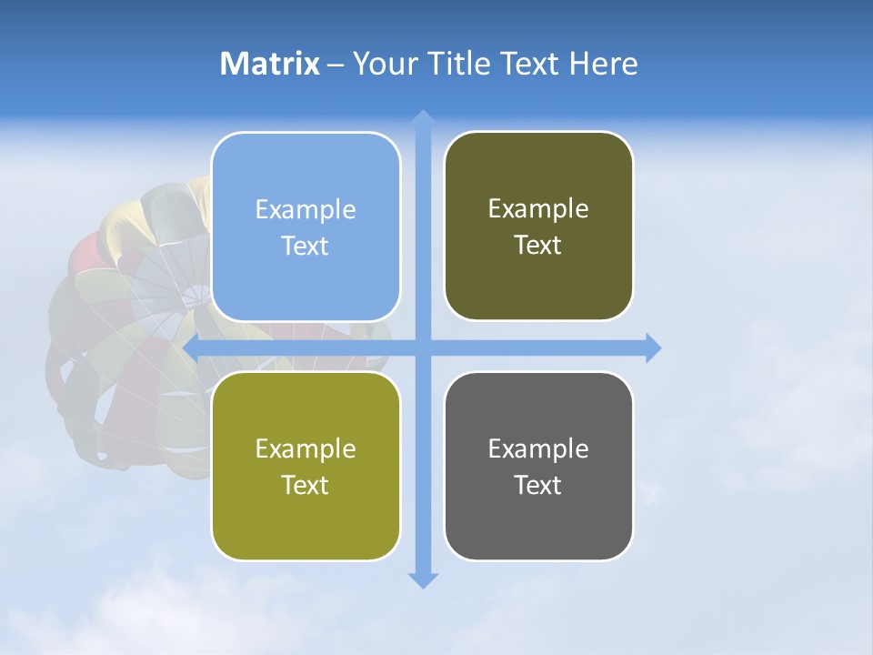 A Colorful Hot Air Balloon In The Sky PowerPoint Template