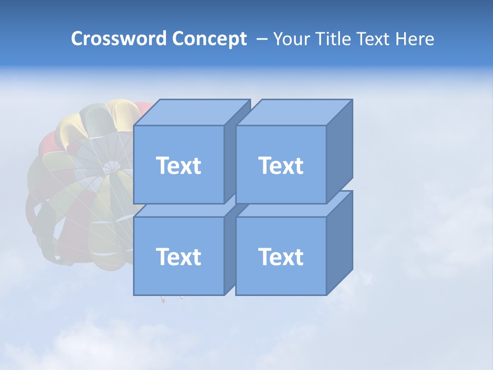 A Colorful Hot Air Balloon In The Sky PowerPoint Template