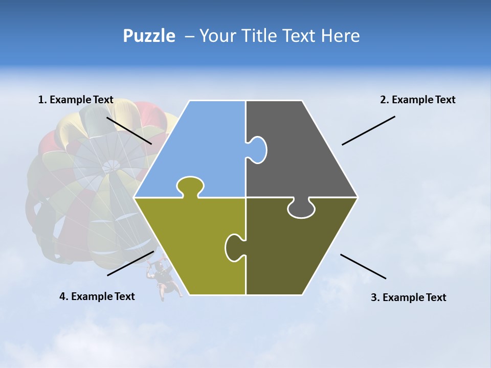 A Colorful Hot Air Balloon In The Sky PowerPoint Template