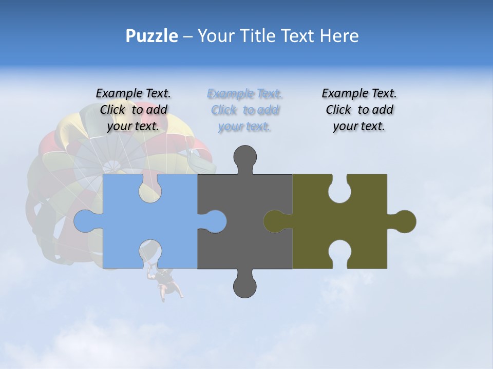 A Colorful Hot Air Balloon In The Sky PowerPoint Template