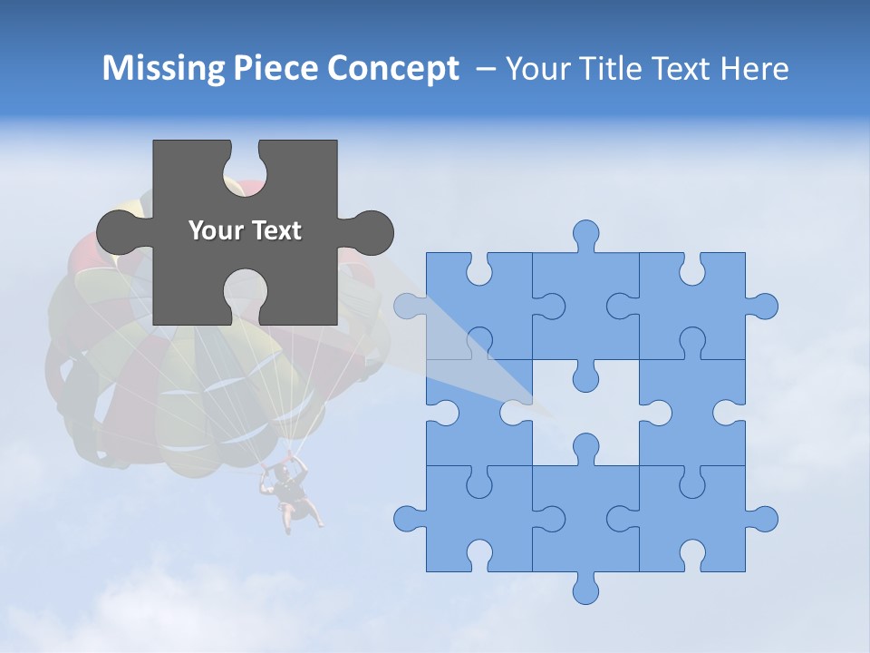 A Colorful Hot Air Balloon In The Sky PowerPoint Template