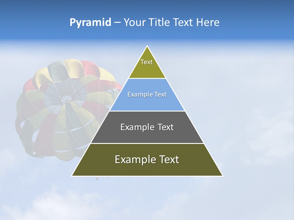 A Colorful Hot Air Balloon In The Sky PowerPoint Template