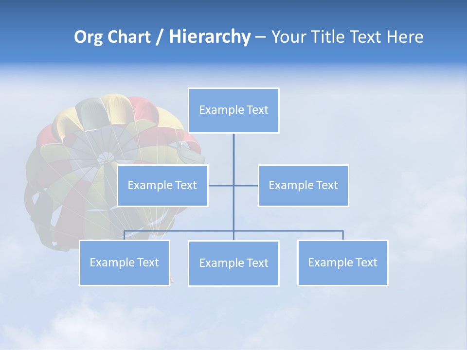 A Colorful Hot Air Balloon In The Sky PowerPoint Template